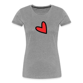 40. 40 YEARS. 40th ANNIVERSARY. 40 YEARS ANNIVERSARY. - Women's Premium Organic T-Shirt - heather grey - Front - Mia (176cm)
