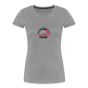 Racing team speedometer quick lawn - Women's Premium Organic T-Shirt - heather grey - Front - Mia (176cm)