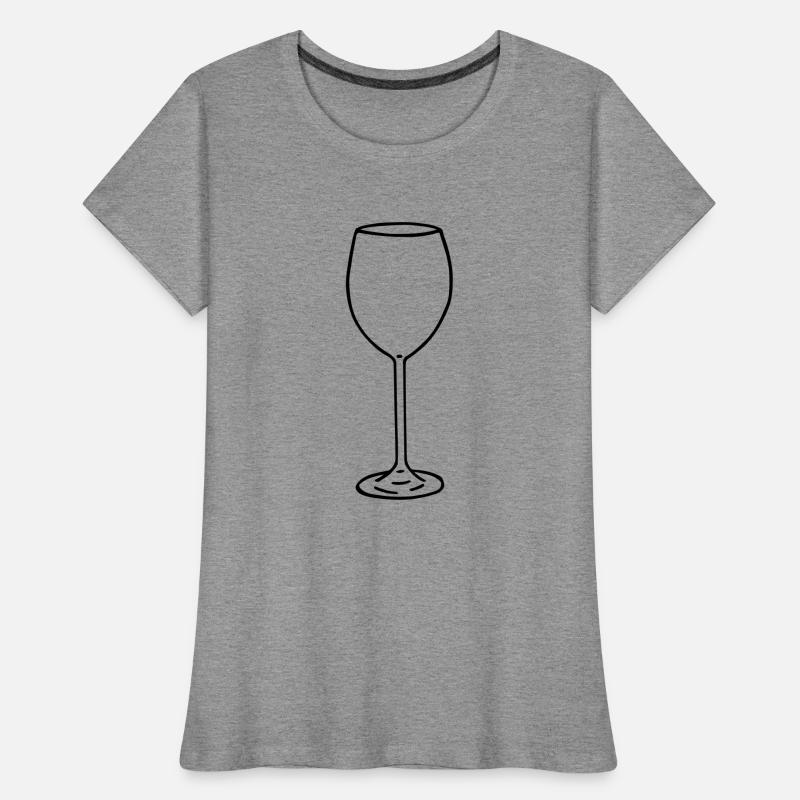 Weinglas Frauen Premium Bio T-Shirt