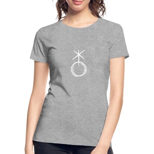 Symbol nonbinär weiss - Frauen Premium Bio T-Shirt