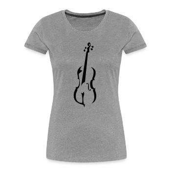 cello - Women's Premium Organic T-Shirt - heather grey - Front - Mia (176cm)