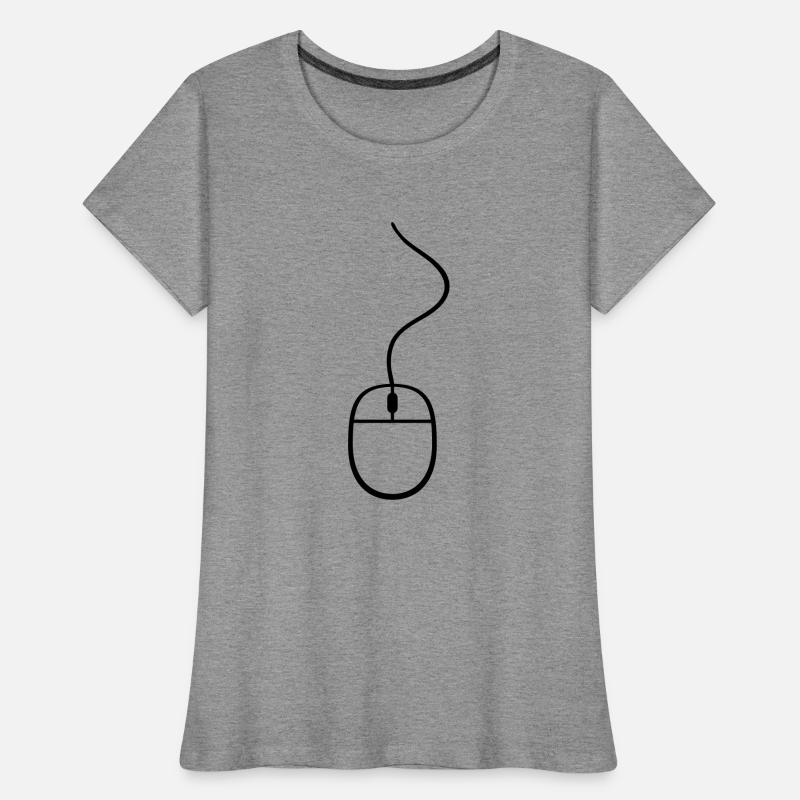 control mouse click computer cable pc computer onl Women's Premium Organic T-Shirt