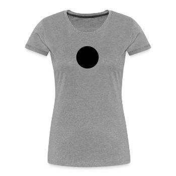 Blau-grüner Globus - Frauen Premium Bio T-Shirt - Grau meliert - Vorne - Mia (176cm)
