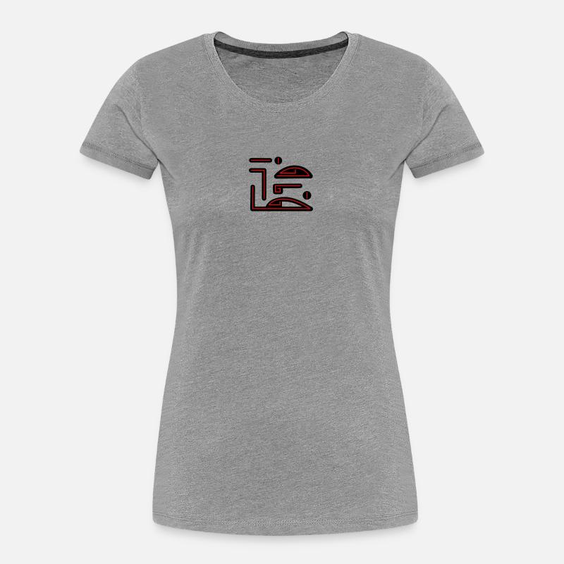 Vampire Glyph, Clan Emblem, Symbol, Scripture - Women's Premium Organic T-Shirt - heather grey