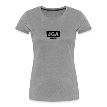 Bachelor Party Crew - Emblem - Women's Premium Organic T-Shirt - heather grey - Front - Mia (176cm)