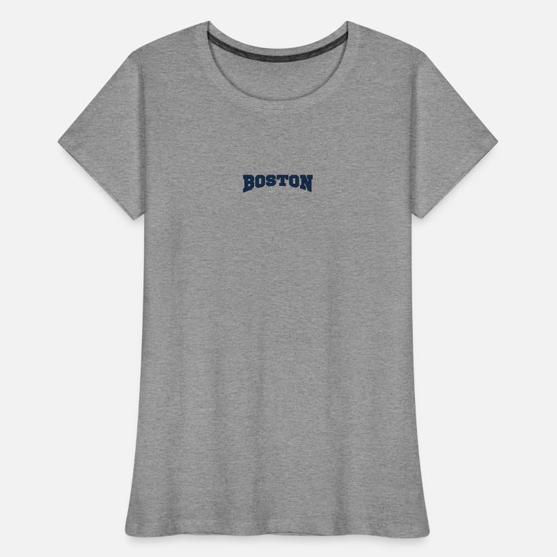 Boston Block Font Logo Women's Premium Organic T-Shirt