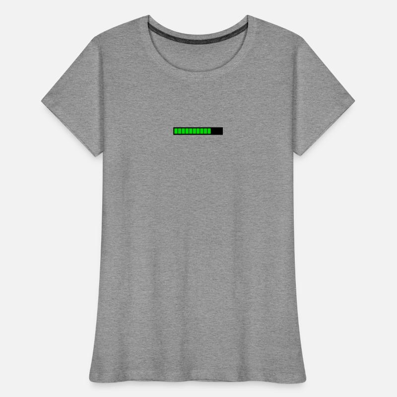 Rectangle loading bar Black Green (75%) Women's Premium Organic T-Shirt