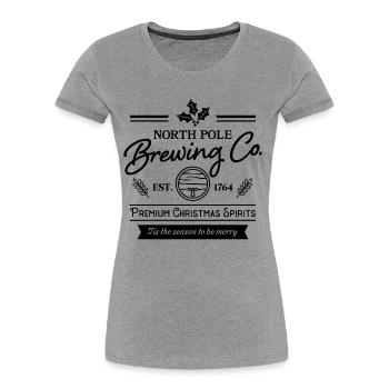 North Pole Brewing Co. - Women's Premium Organic T-Shirt - heather grey - Front - Mia (176cm)