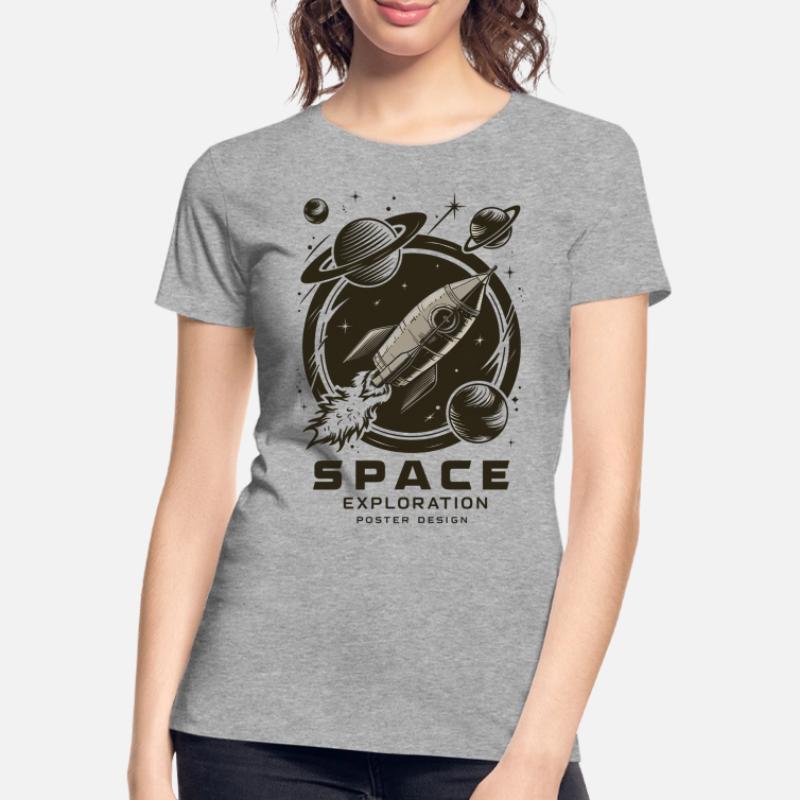 Aventure d’exploration spatiale T-shirt bio Premium Femme