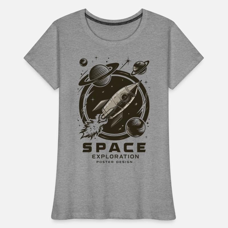 Aventure d’exploration spatiale T-shirt bio Premium Femme