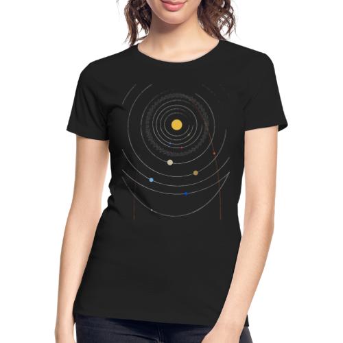 Sonnensystem mit Nibiru - Frauen Premium Bio T-Shirt