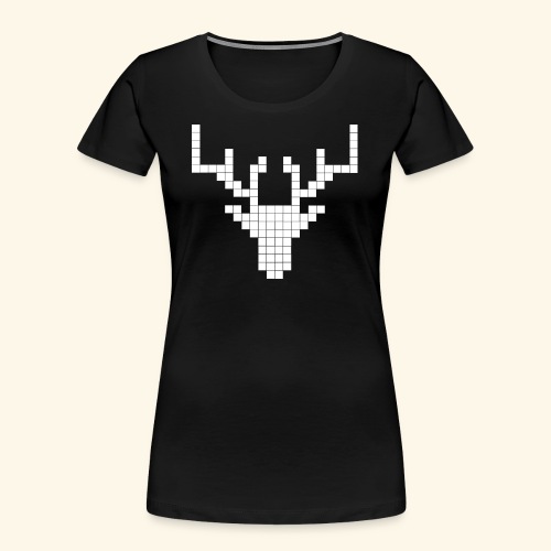 PIXELHIRSCH - only - Frauen Premium Bio T-Shirt