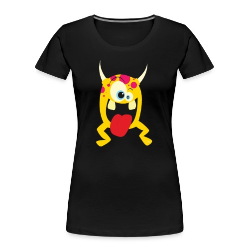 Monster Yellow - Vrouwen premium bio T-shirt