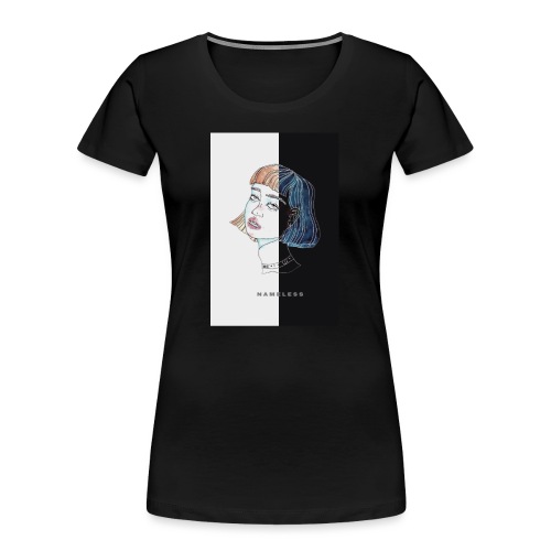NAMELESS BABE POSITIF NEGATIF - T-shirt bio Premium Femme