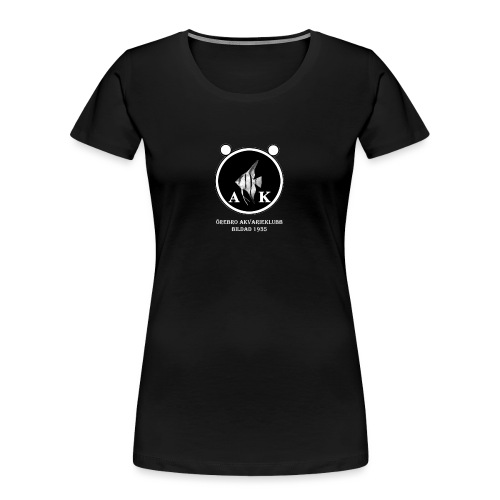 oeakloggamedtextvitaprickar - Ekologisk premium-T-shirt dam