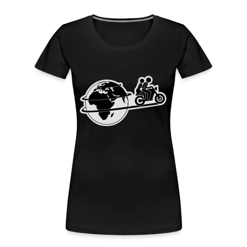 welkugel+moped - Frauen Premium Bio T-Shirt