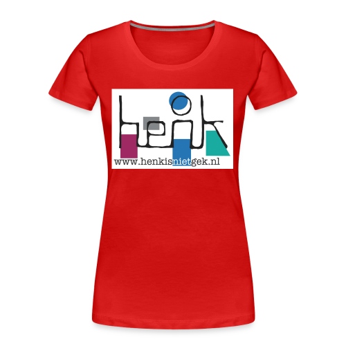 henkisnietgek-logo - Vrouwen premium bio T-shirt