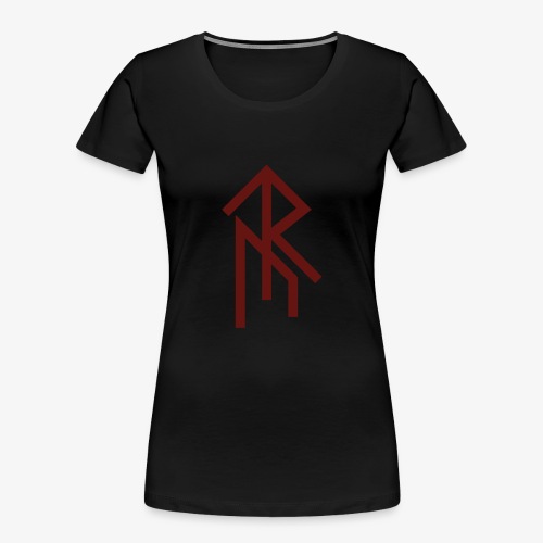 Rune Schild (Rot 1) - Frauen Premium Bio T-Shirt