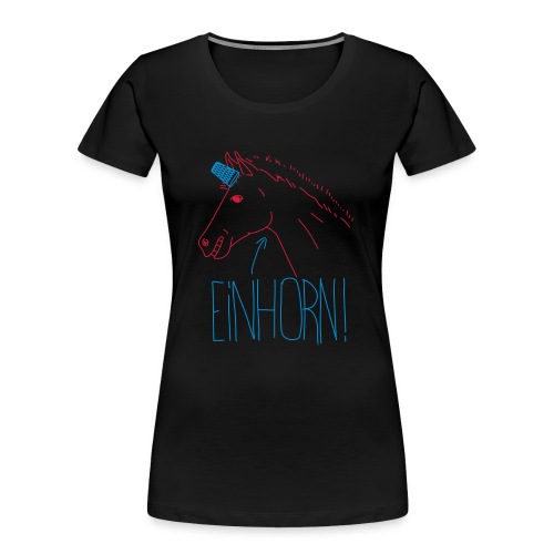 Einhorn - Frauen Premium Bio T-Shirt