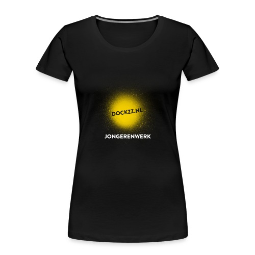 dockzz nl op gele verf jongerenwerk - Vrouwen premium bio T-shirt