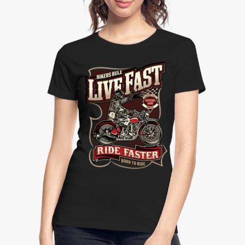 Born To Ride - Harleysti Italia Official 2023 - Frauen Premium Bio T-Shirt
