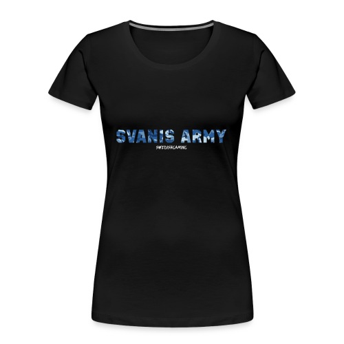 SVANIS ARMY, SWEDISHGAMING - Ekologisk premium-T-shirt dam