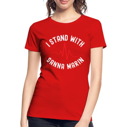 Minä tuen Sanna Marinia - Naisten premium luomu-t-paita