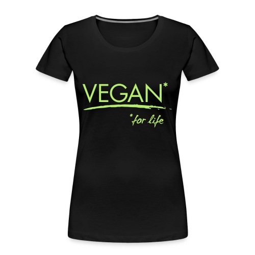 vegan for life 1c - Frauen Premium Bio T-Shirt