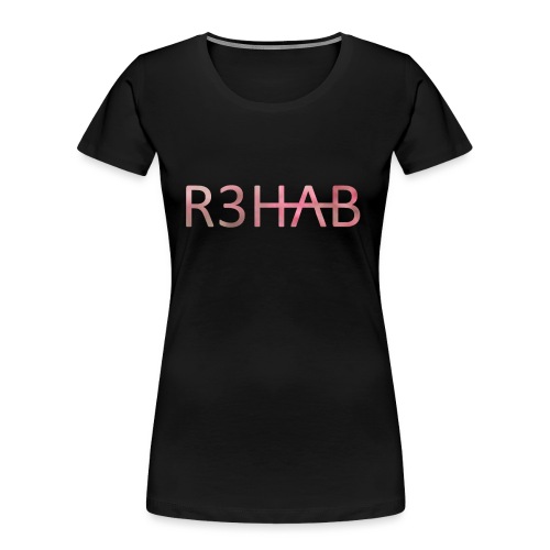 Pink R3hab - Premium økologisk T-skjorte for kvinner