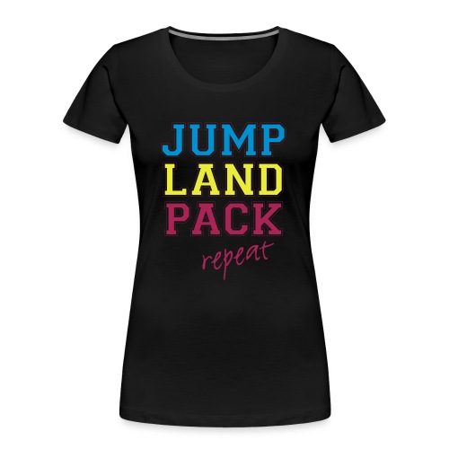 jumplandpack kleur - Vrouwen premium bio T-shirt