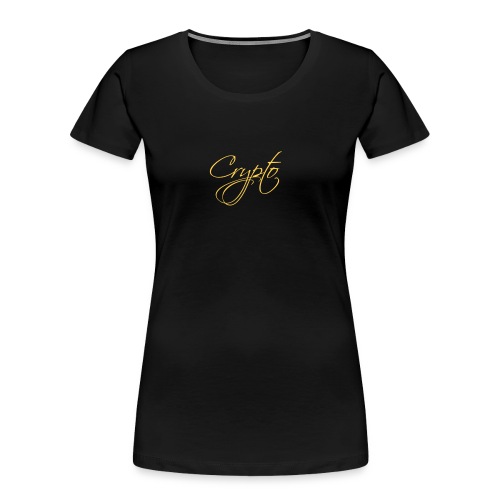 crypto or - T-shirt bio Premium Femme