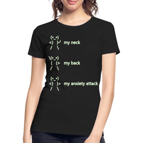 neck back anxiety attack - Women's Premium Organic T-Shirt