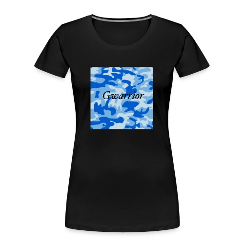 GWARRIOR BLUE CAMMO TSHIRT - Women's Premium Organic T-Shirt