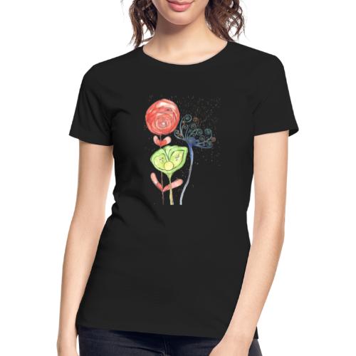 Blumen - Frauen Premium Bio T-Shirt