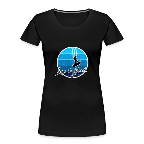 Kitesurfer, Kiten, Kitesurfing am Gardasee/Italien - Frauen Premium Bio T-Shirt