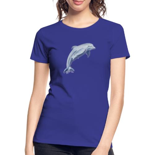 Delfin Glückssprung - Sonja Ariel von Staden - Frauen Premium Bio T-Shirt