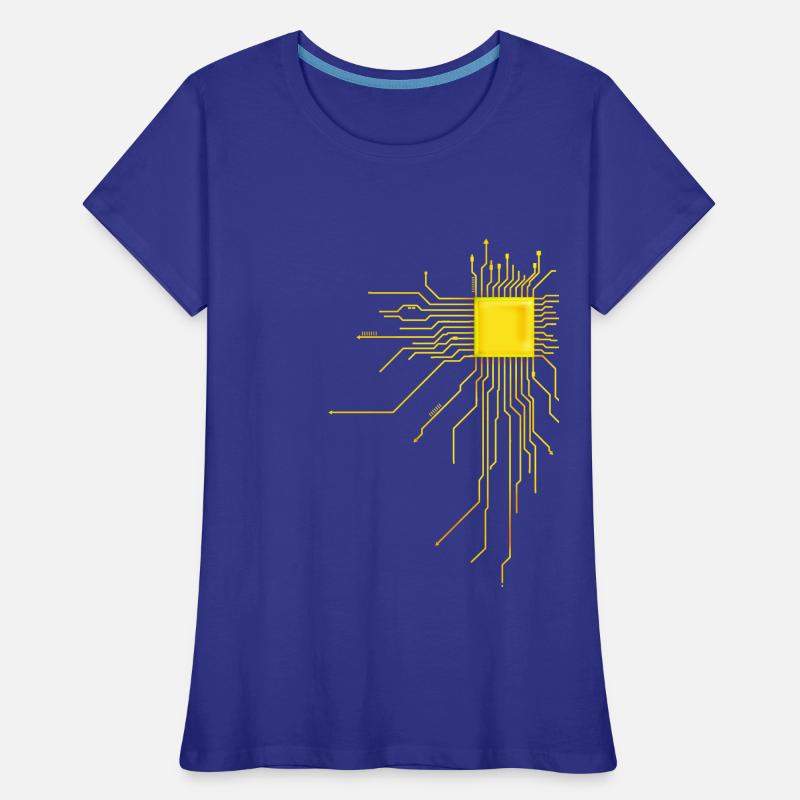 platine Core cpu Computer Nerd Programmeur admin T-shirt bio Premium Femme