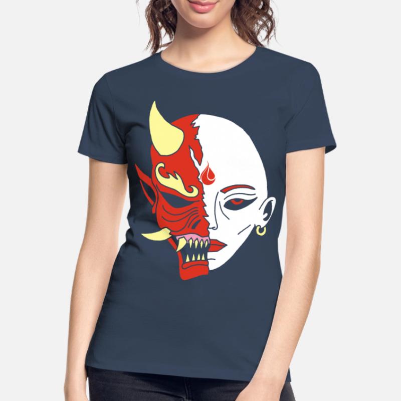 Mensch oder Dämon? Frauen Premium Bio T-Shirt