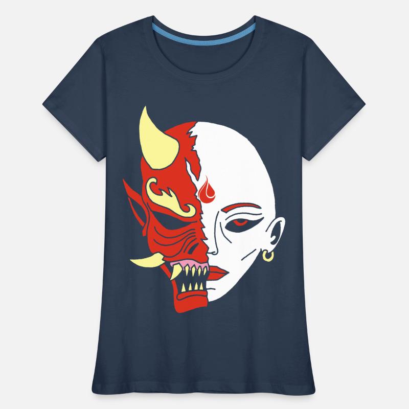 Mensch oder Dämon? Frauen Premium Bio T-Shirt