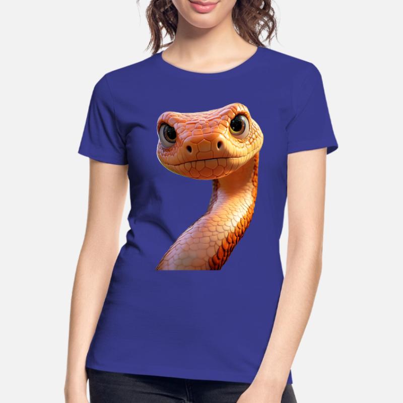 Serpent Python Cobra Mamba Serpent à sonnettes Serpent T-shirt bio Premium Femme