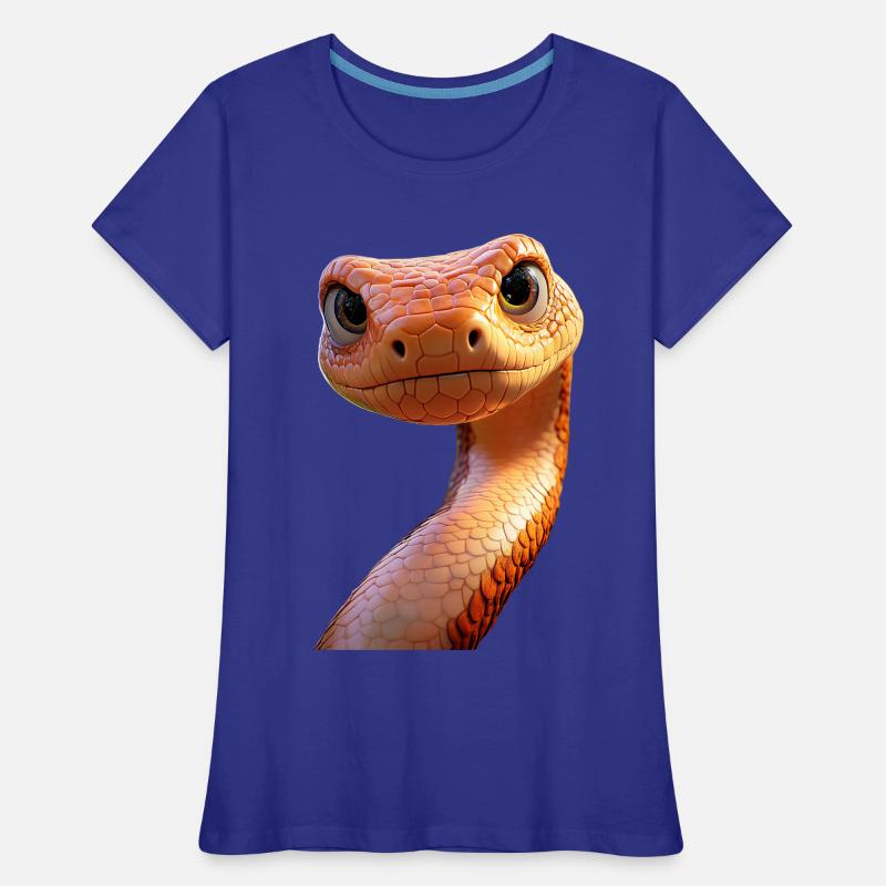 Schlange Python Kobra Mamba Klapperschlange Snake Frauen Premium Bio T-Shirt