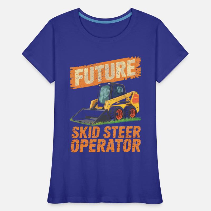 Opérateur de chargeuse compacte Chargeuse compacte T-shirt bio Premium Femme