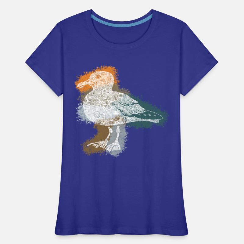 Zentangle-Möwe Frauen Premium Bio T-Shirt