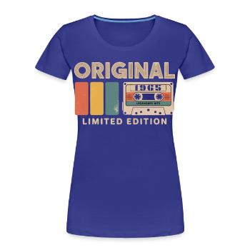 Original 1965 Anniversaire 1965 Cadeau 1965 Retro - T-shirt bio Premium Femme - bleu roi - Devant - Mia (176cm)