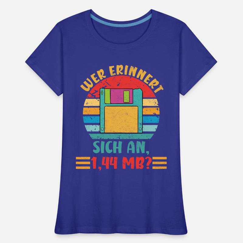 Coder WER ERINNERT SICH AN 1.44 MB? LUSTIG Frauen Premium Bio T-Shirt