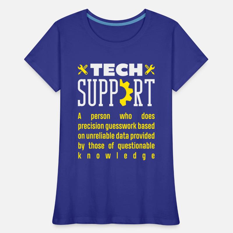 Tech Support Definition Precision Guesswork Women's Premium Organic T-Shirt
