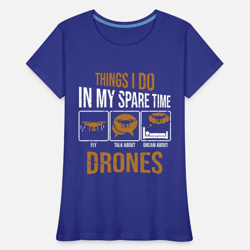 Courses de drones : choses que je fais avec ma machine de course de course T-shirt bio Premium Femme