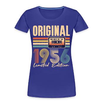 70. Geburtstag, 70 Jahre - Frauen Premium Bio T-Shirt - Königsblau - Vorne - Mia (176cm)