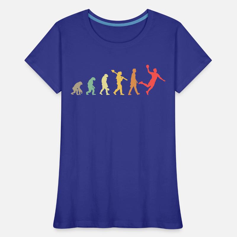Handball Evolution Handball Development Retro Women's Premium Organic T-Shirt