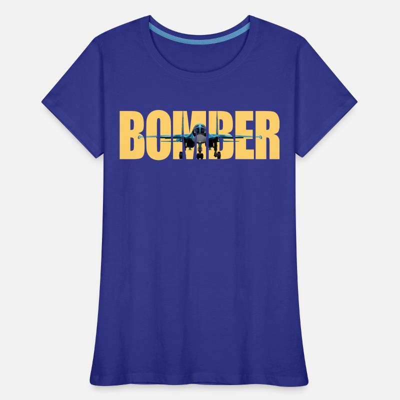 Bomber Su-34 Frauen Premium Bio T-Shirt
